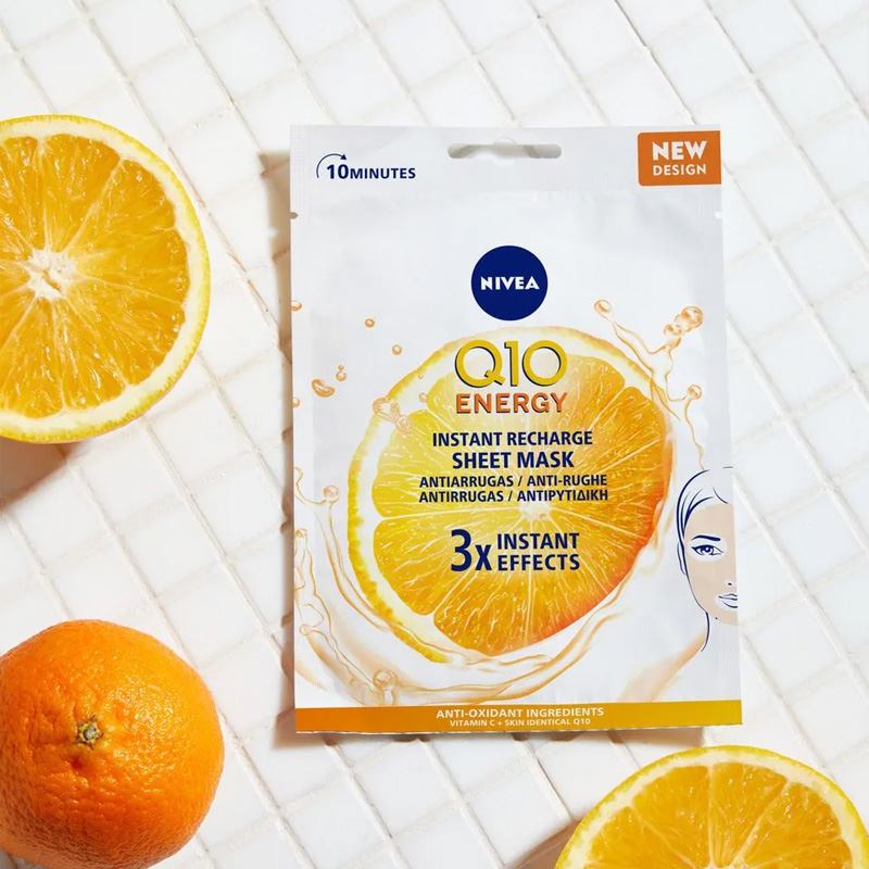 Energizujúca 10-minútová pleťová maska Q10