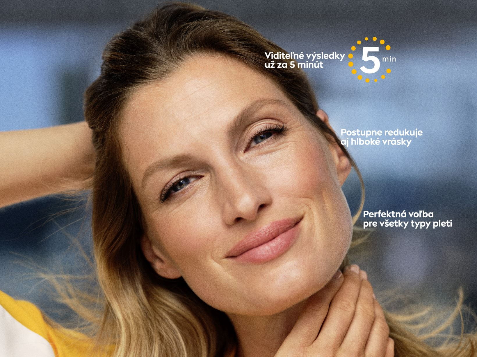Pozitívny efekt aplikácie produktov NIVEA na jemné vrásky v oblasti očí.