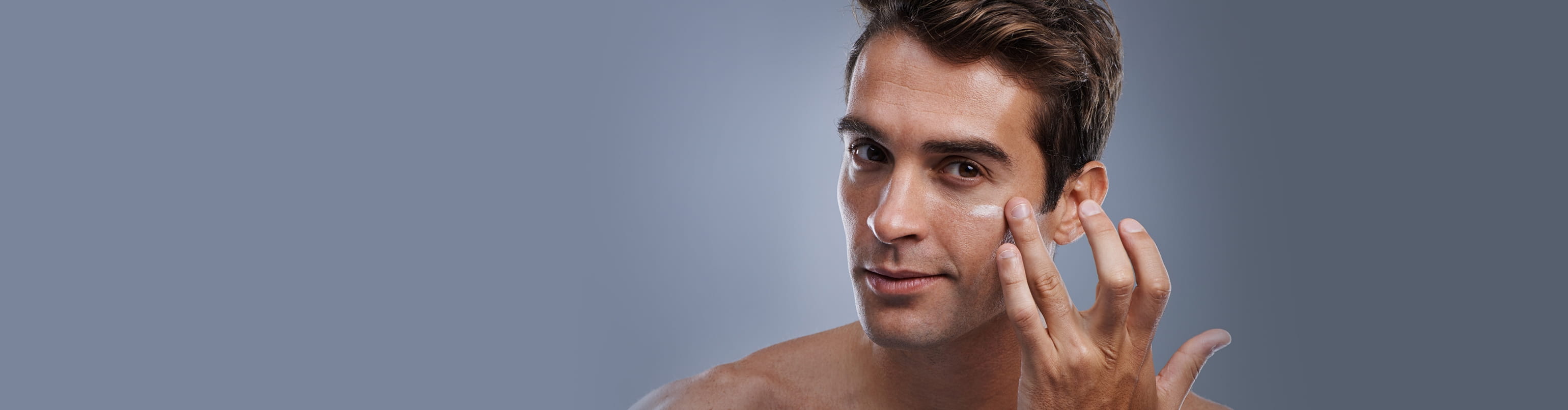 Nivea Men applying serum