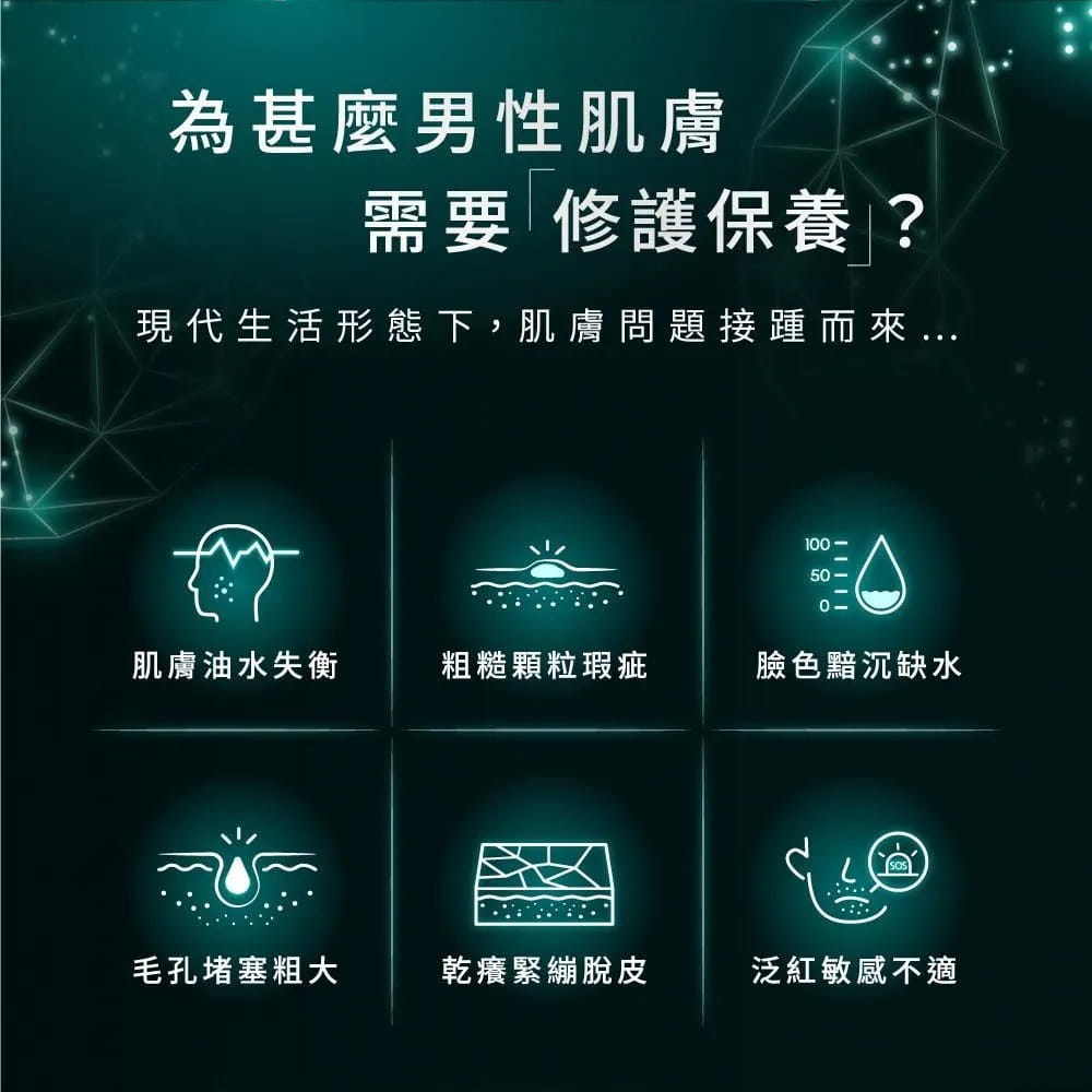 為什麼男性肌膚需要修護保養