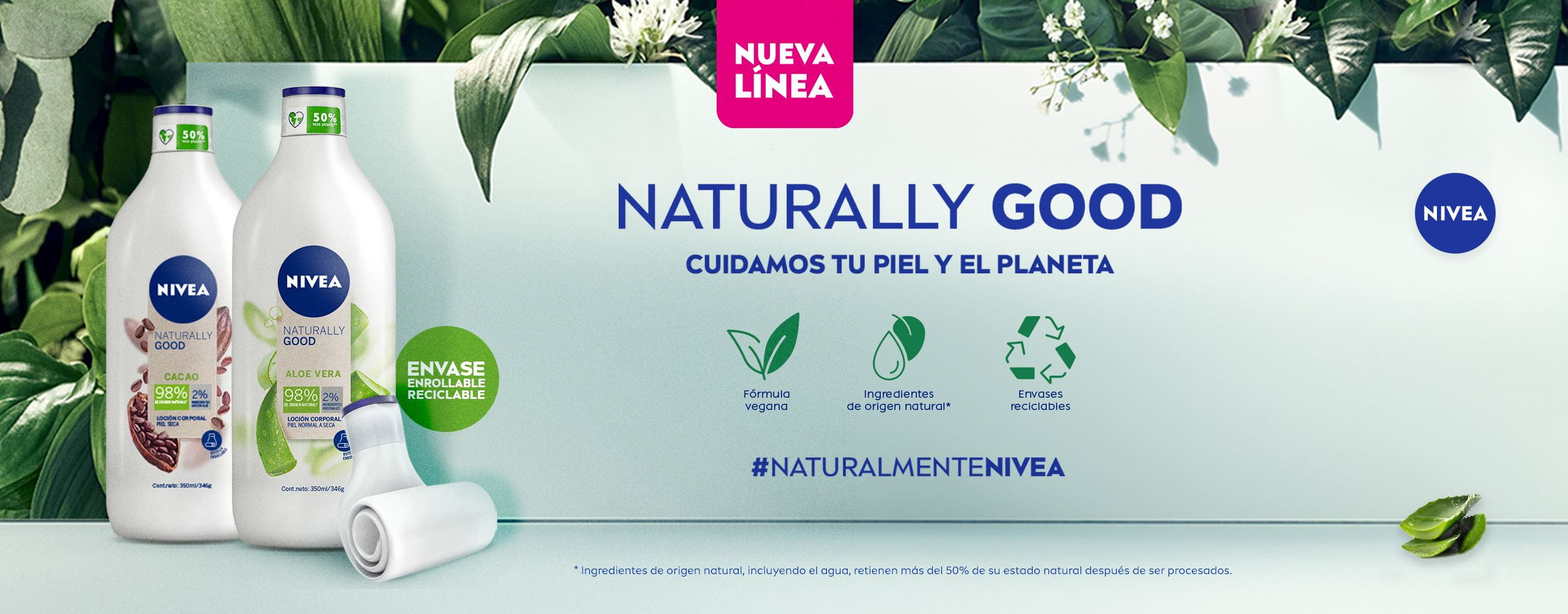 Banner landing Naturally Good cremas veganas