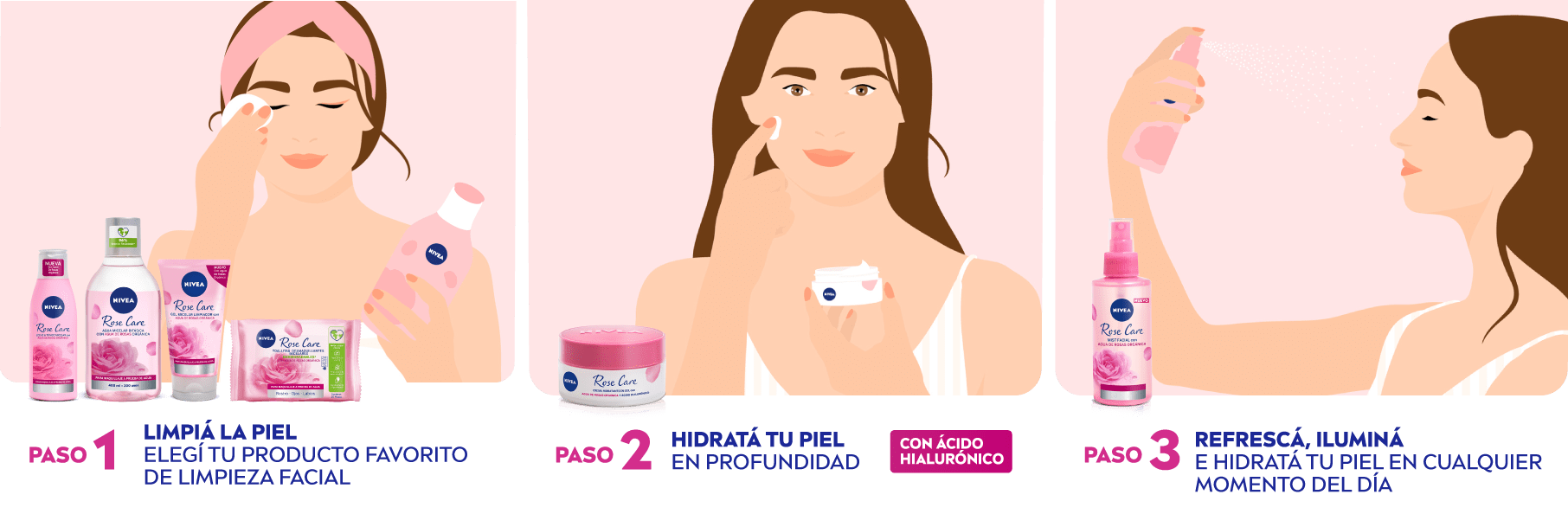 Rutina de Rose Care Limpieza Facial