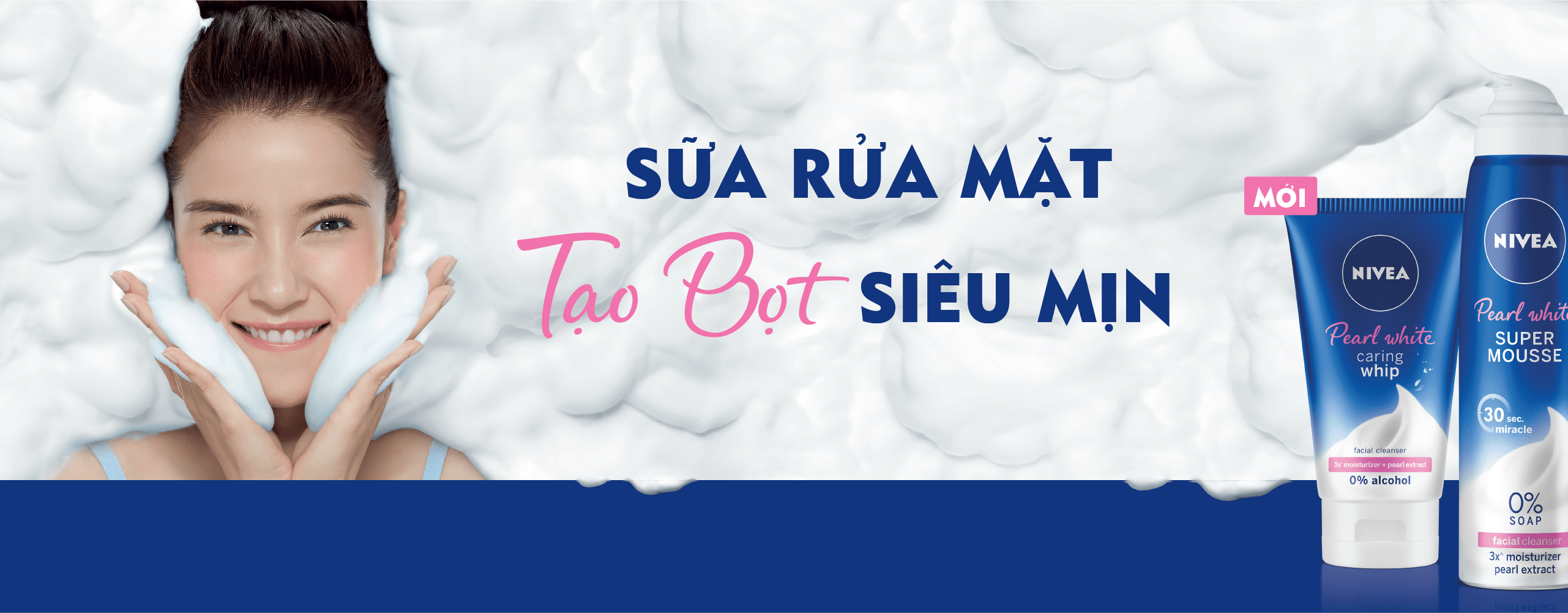 Dòng Sữa Rửa Mặt Tạo Bọt NIVEA